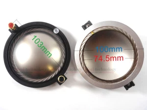  75mm o 74.46mm B&C DE800 repuesto 16 ohm aluminio bobina de voz cable  - Imagen 1 de 4