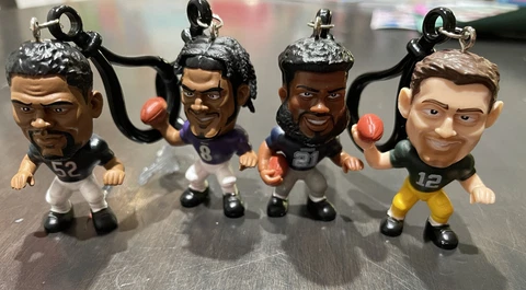 NFL Big Shot Ballers - Party Animal inc. Individual Minifigures w/carabiner) Cover