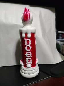 VINTAGE EMPIRE BLOWMOLD TABLETOP CANDLES 13 IN NO CORD CHRISTMAS - Picture 1 of 8