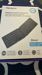 New Targus Wireless Folding Keyboard AKF003 UNOPENED PACKAGING - Picture 1 of 2