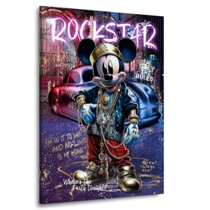 Acryl-Glas Donald Mickey Mouse Pop Art Auto Comic Wand Bilder Deko Plexi Bild - Bild 1 von 7