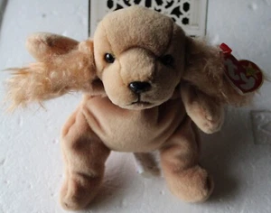 Ty Beanie Baby Spunky the Cocker Spaniel Dog 1997 Original New W Tags - Bild 1 von 4