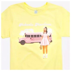 Men’s Melanie Martinez K-12 Yellow Shirt Pink School Bus Hot Topic Large NWT L - Picture 1 of 2