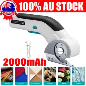 Electric Scissors Cordless Rotary Cutter PVC Leather for Crafts Sewing Cardboard - Picture 1 of 15