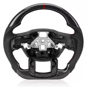Real Carbon Fiber Steering Wheel For 2015-2020 Ford F-150 Raptor - Picture 1 of 6