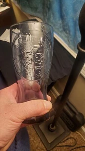 McDonald's 2012 Retro Speedee 1955 Graphic Purple Drinking Glass Advertising - Picture 1 of 8