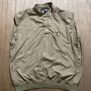Zero Restriction Vest Men's Large Tan Outerwear USA MADE T Snap Lightweight Golf - Picture 1 of 6