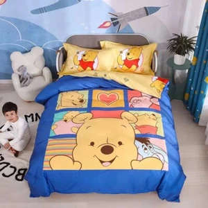  Juego de fundas de edredón para cama doble/queen 100 % algodón Winnie the Pooh #2 - Imagen 1 de 1