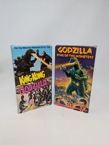 King Kong Vs Godzilla 1962 & Godzilla King Of The Monsters VHS, Lot Of 2 - Picture 1 of 21