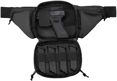 Concealed Carry Pistol Pouch Ultimate Fanny Bag Holster for 1911 Glock H&K Ruger - Image 1 of 4