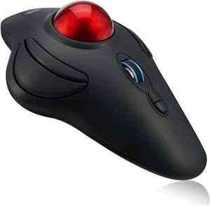 Adesso 2.4Ghz Wireless Programmable Ambidextrous Ergonomic Trackball Mouse, with - Picture 1 of 3
