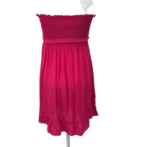 Vintage Y2K Juicy Couture Pink Velour Halter Strapless Beach Royalty Dress Small - Picture 1 of 12