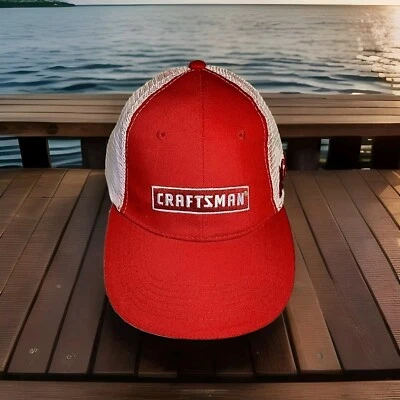 Boné Snapback Craftsman Tools Ace Hardware Promo Bordado Malha Vermelha e Branca - Imagem 1 de 4