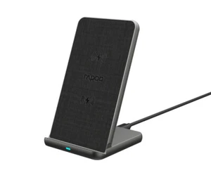 Rapoo XC360 Ładowarka Czarna USB Bezprzewodowe ładowanie Szybkie ładowanie Wewnątrz - Zdjęcie 1 z 6
