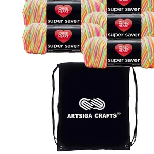 Color-Matched 6-Skein Acrylic Yarn Bundle for Knitting & Crocheting - E300B-3934 - Picture 1 of 3