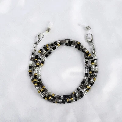 New Glass Bead Eyeglass Chain Glasses Strap Holder Mask Lanyard Leash Necklace. - Image 1 of 4