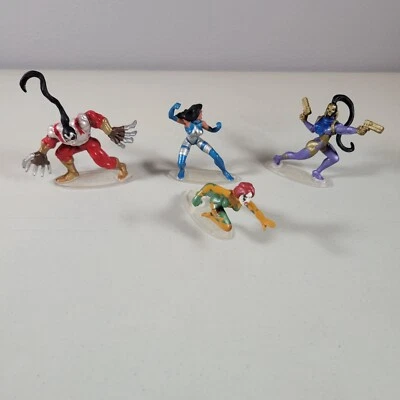 Lote de 4 figuras de acción Cyber Force Mega Heroes Velocity Killjoy Ballistic Claw Foto 1 de 4