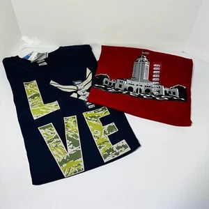 Air Force Live & Randolph Field Large T-Shirt 2er Set blau & rot - Bild 1 von 24
