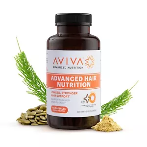 AVIVA Advanced Hair Nutrition Hair Growth – 60 Capsules for Thicker, Fuller Hair - Picture 1 of 7