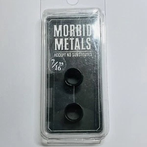 Morbid Metals schwarz Tunnel Plug Ohr Körperschmuck Größe 7/16" - Bild 1 von 3