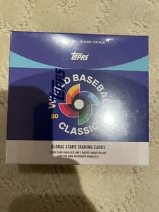 2023 Topps World Baseball Classic Global Stars - 1 SEALED BOX - 20 cards - Picture 1 of 6