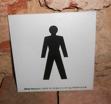 DDR Plastique Panneau D'Avertissement Hommes Toilettes Wc Déco Vintage Loft
