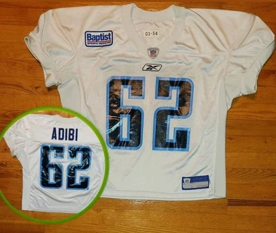*EMITIDO* Camiseta deportiva de práctica Reebok de los Tennessee Titans para hombre 54 ADIBI camiseta profesional de la NFL Foto 1 de 4