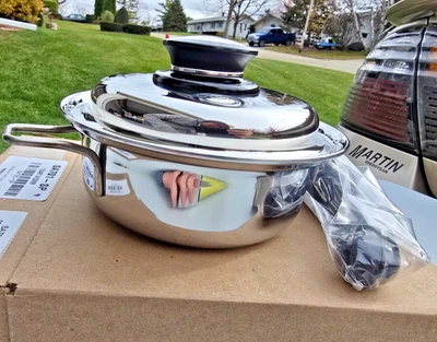 Saladmaster 1 Qt 316TI Stainless Steel Cookware Pan in Box! NEW! Titanium USA - Image 1 of 4