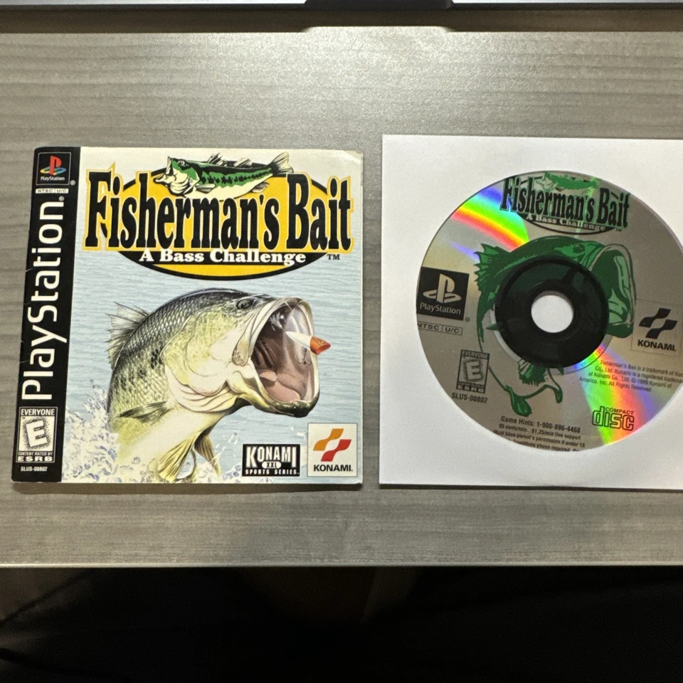 Fisherman's Bait (Sony PlayStation 1, 1999) Disc + Manual Tested - Image 1 of 1