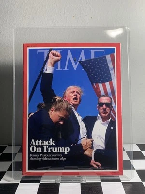 Attack On Trump TIME Magazine Aug 8 2024 No UPC Collectors Issue - Image 1 of 2