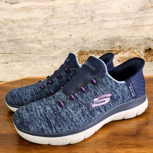 Scarpe da ginnastica Skechers Summits Dazzling Haze donna 7 blu viola mani libere - Foto 1 di 12