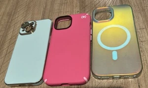 Apple iPhone 15 Phone Case Lot of 3 USED - Photo 1 sur 3