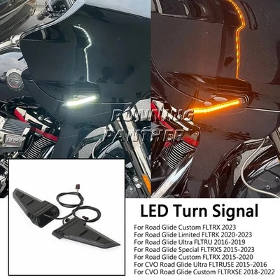 Luces de circulación LED intermitentes para Harley Road Glide Special FLTRXS 2015-2023 Foto 1 de 4