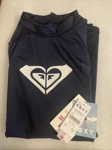 Camisa de natación Roxy para mujer con protección contra erupciones manga larga UPF 50 todo corazón azul marino talla S - Imagen 1 de 3
