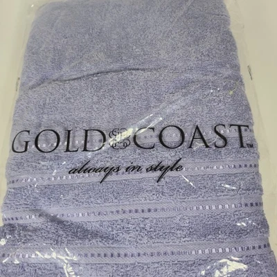 Juego de sábanas de baño y 4 paños de algodón hilados en anillo Gold Coast - Lila - Suave lujo Foto 1 de 4