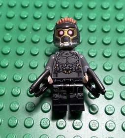 LEGO Star-Lord Minifigure 76081 Marvel Guardians Galaxy sh385 **Torso Crack!