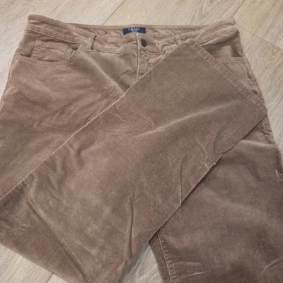 Chaps Pants Ladies 16 Petite Brown Corduroy Straight Leg Business Casual - Image 1 of 4