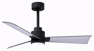 42" Matthews Alessandra Damp LED Matte Black Nickel Fan with Remote - Picture 1 of 1