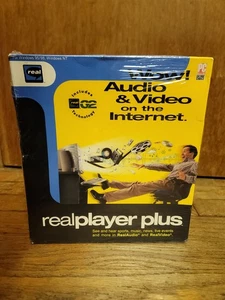 Software informático Real Player Plus Windows 98/85 nuevo en paquete 1998 de colección nuevo en stock  - Imagen 1 de 9