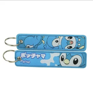 Kawaii Piplup Pokemon Anime Manga Key Jet Tag Keychain Lanyard - Picture 1 of 1
