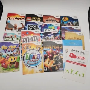 Nintendo Wii 15 Anleitungen Konvolut ohne Spiele Lego, Avatar, Harry Potter, Just Dance - Bild 1 von 17