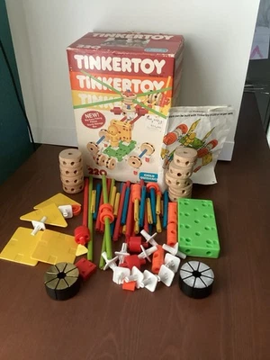 Vintage 1983 Cbs Toys TINKERTOY Conjunto de Construção #220 com Caixa Original - Imagem 1 de 4