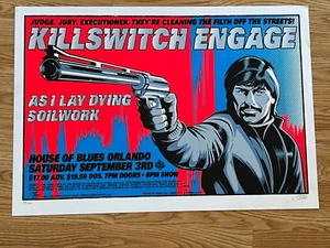 Killswitch Engage Orlando Signed 160/160 Original Concert Poster Stainboy - Picture 1 of 6