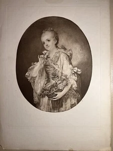 Lithographie Portrait De La Madeleine Barberie De Courteille Jean Baptiste Greuze - Photo 1/9
