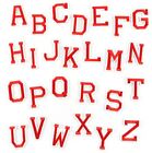 Red A-z Alphabet Letter Patches Embroidered Iron On Patch Diy Crafts