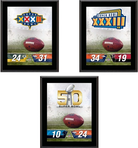 Denver Broncos 10.5" x 13" Super Bowl Champion Plaque Bundle Cover