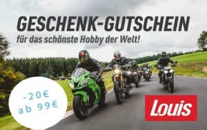 Louis Motorrad Geschenk-Gutschein 20 o. 25 Euro ab 99 Euro Digital per Mail - Bild 1 von 4