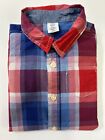 Baby Gap Red Check Baby Grow 18-24 Months Plaid Smart Pocket Button Down Collar