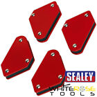 Sealey Welding Clamp Set Magnetic Red Soldering Quick Welder 4pc
