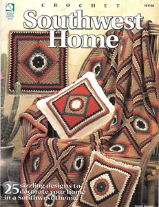 Southwest Home Crochet Patterns by Katherine Eng HWB 101108 Rugs Pillows Covers - Picture 1 of 4